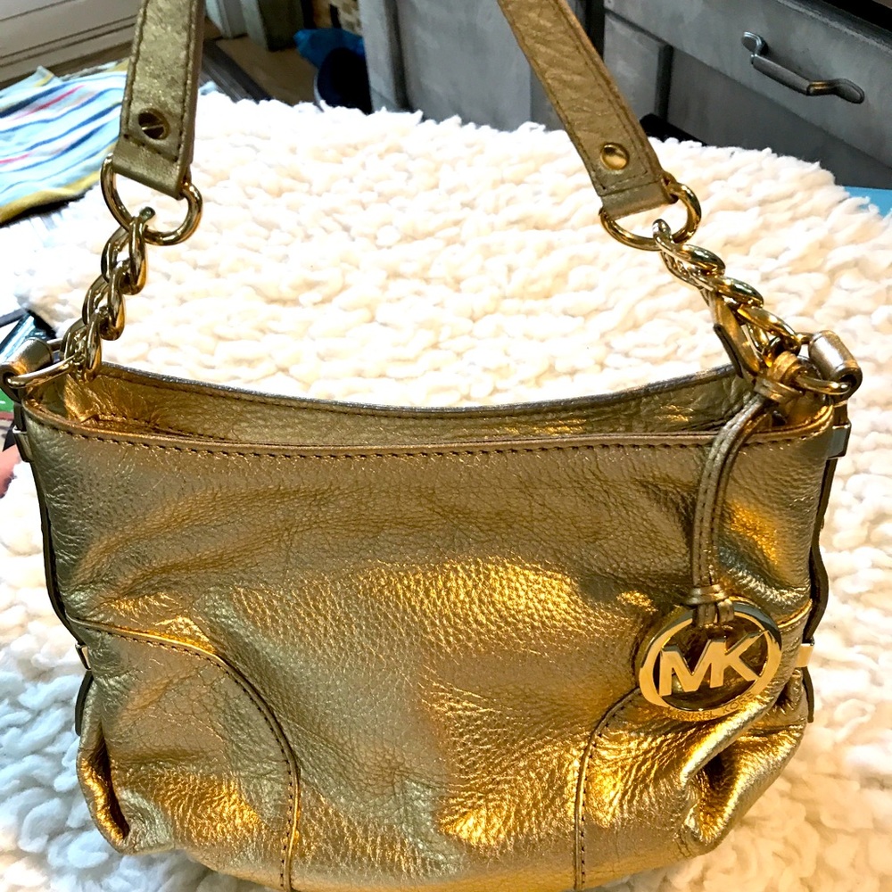 New MK gold hobo